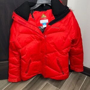Columbia thermal womens‎ duck down puffer red M